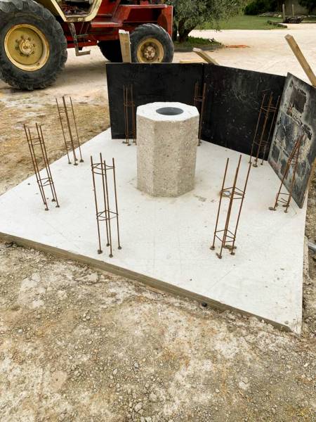 Création d'une fontaine en pierre
